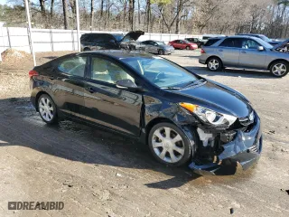 2012 Hyundai Elantra GLS with VIN KMHDH4AE4CU185819, listed as a Copart auction lot 43627765 with 127,673 mi miles and Salvage Title. Bid and sale history available at carsss.com. Image 4.
