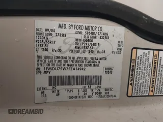 2005 Ford Explorer Limited с VIN 1FMDU75W05ZA24471, выставлен на аукционе IAAI как лот 42312449 с пробегом 151 392 миль миль и . История ставок и продаж доступна на DreamBid. Изображение 9.
