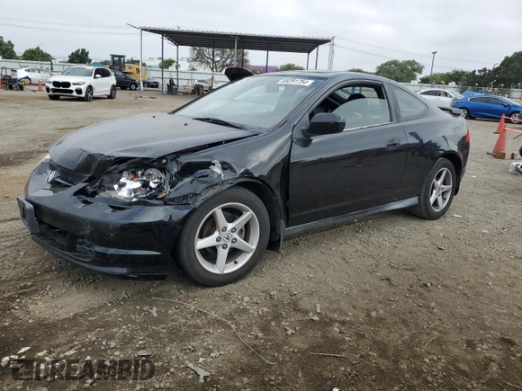2002 Acura RSX Auto with VIN JH4DC54872C014273, listed as a Copart auction lot 69291754 with 210,147 mi miles and Salvage Title. Bid and sale history available at carsss.com. Image 1.