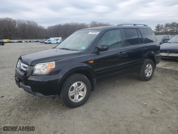 2008 Honda Pilot VP with VIN 5FNYF18228B050666, listed as a Copart auction lot 47867955 with 0 mi miles and Clean Title. Bid and sale history available at carsss.com. Image 1.