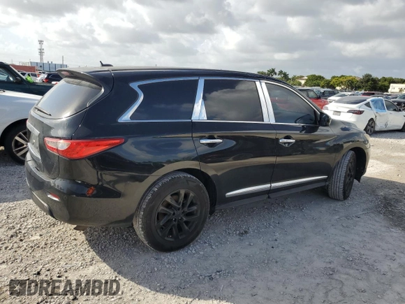 2013 Infiniti JX35 with VIN 5N1AL0MM4DC311746, listed as a Copart auction lot 79057304 with 153,074 mi miles and Salvage Title. Bid and sale history available at carsss.com. Image 3.