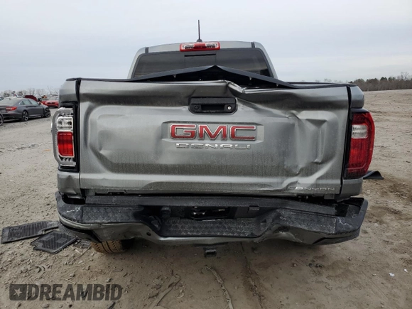 2024 GMC Canyon 4WD Denali with VIN 1GTP6FEKXR1248564, listed as a Copart auction lot 43116895 with 7,044 mi miles and Salvage Title. Bid and sale history available at carsss.com. Image 6.