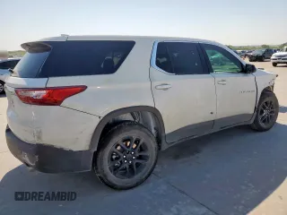 2020 Chevrolet Traverse LS with VIN 1GNERFKW6LJ252776, listed as a Copart auction lot 53381725 with 0 mi miles and Salvage Title. Bid and sale history available at carsss.com. Image 3.