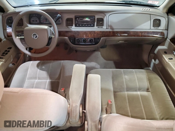 2005 Mercury Grand Marquis GS with VIN 2MEFM74WX5X614325, listed as a Copart auction lot 88117535 with 128,975 mi miles and Clean Title. Bid and sale history available at DreamBid. Image 8.
