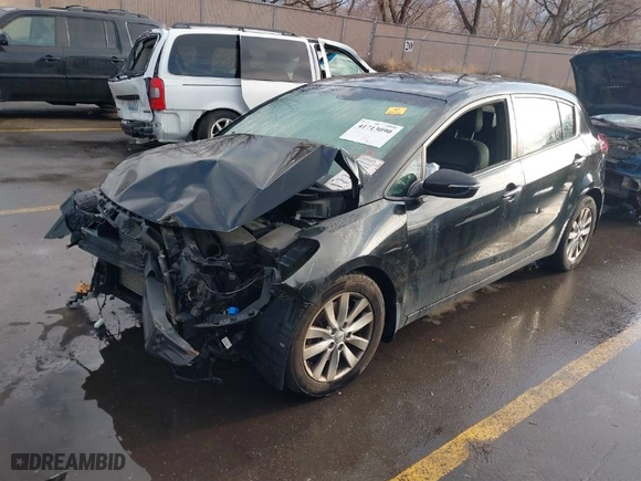 2015 Kia Forte 5-Door SX with VIN KNAFZ5A36F5359867, listed as a IAAI auction lot 41713090 with 72,048 mi miles. Bid and sale history available at carsss.com. Image 2.
