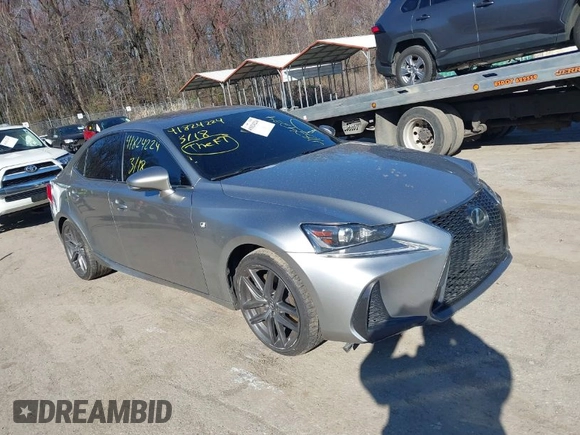 2017 Lexus IS with VIN JTHCM1D21H5023173, listed as a IAAI auction lot 41824224 with 138,629 mi miles. Bid and sale history available at carsss.com. Image 1.