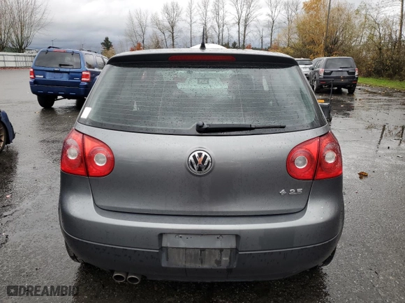 2009 Volkswagen Rabbit S with VIN WVWAB71K49W141087, listed as a Copart auction lot 80073184 with 115,985 mi miles and Salvage Title. Bid and sale history available at carsss.com. Image 6.
