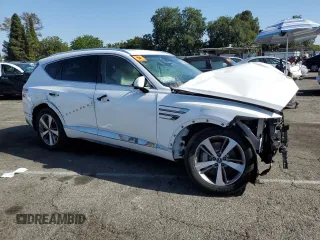 2023 Genesis GV80 with VIN KMUHBDSB0PU117175, listed as a Copart auction lot 56906235 with 41,720 mi miles and Salvage title. Bid and sale history available at DreamBid. Image 4.