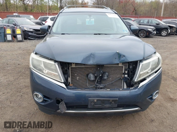 2014 Nissan Pathfinder SL with VIN 5N1AR2MM5EC703470, listed as a IAAI auction lot 42075929 with 124,920 mi miles. Bid and sale history available at carsss.com. Image 17.