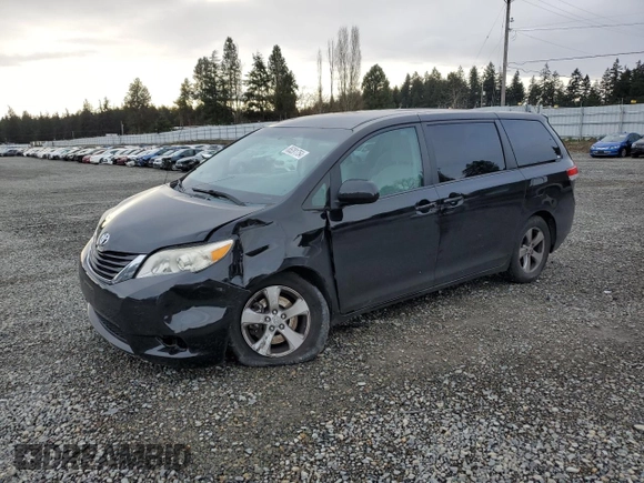 2012 Toyota Sienna with VIN 5TDKA3DC0CS014719, listed as a Copart auction lot 88358865 with 118,901 mi miles and Salvage Title. Bid and sale history available at DreamBid. Image 1.