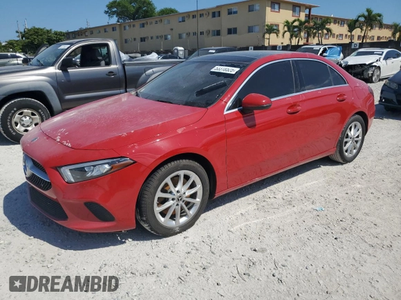 2019 Mercedes-Benz A 220 with VIN WDD3G4EB8KW027205, listed as a Copart auction lot 53318525 with Not Provided miles and Salvage Title. Bid and sale history available at DreamBid. Image 1.