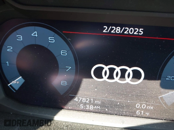 2020 Audi Q3 Premium with VIN WA1AECF37L1071150, listed as a IAAI auction lot 41698945 with 47,821 mi miles. Bid and sale history available at carsss.com. Image 14.