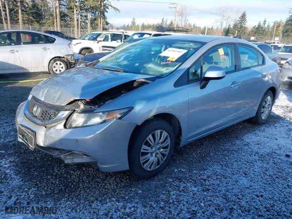 2013 Honda Civic Sdn LX with VIN 2HGFB2F57DH511503, listed as a IAAI auction lot 41481566 with 145,501 mi miles. Bid and sale history available at carsss.com. Image 17.