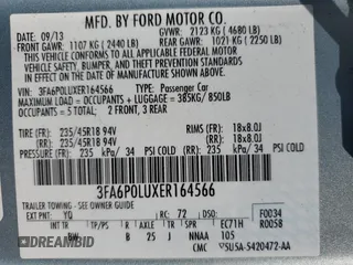 2014 Ford Fusion SE Hybrid with VIN 3FA6P0LUXER164566, listed as a Copart auction lot 64900635 with 181,728 mi miles and Clean title. Bid and sale history available at DreamBid. Image 12.