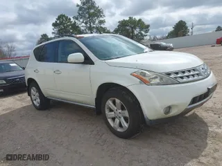 2007 Nissan Murano SL with VIN JN8AZ08T87W519155, listed as a IAAI auction lot 41504877 with 128,093 mi miles. Bid and sale history available at carsss.com. Image 1.