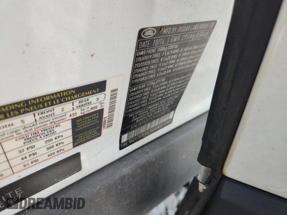 2015 Land Rover Range Rover Sport HSE with VIN SALWR2VF0FA506819, listed as a Copart auction lot 60472245 with Not provided miles and Salvage title. Bid and sale history available at DreamBid. Image 14.