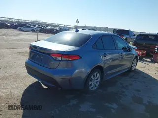 2020 Toyota Corolla LE with VIN 5YFEPRAEXLP104862, listed as a IAAI auction lot 41757448 with 78,077 mi miles. Bid and sale history available at carsss.com. Image 4.