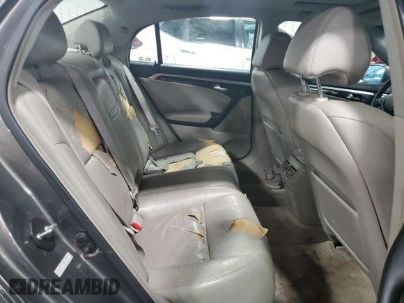 2008 Acura TL with VIN 19UUA66228A051453, listed as a Copart auction lot 50976235 with 207,531 mi miles and Salvage Title. Bid and sale history available at carsss.com. Image 10.