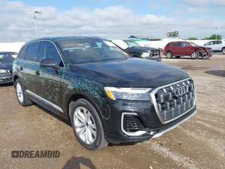 2025 Audi Q7 Premium Plus with VIN WA1LVBF77SD009895, listed as a IAAI auction lot 42194156 with 9,769 mi miles and . Bid and sale history available at DreamBid. Image 1.