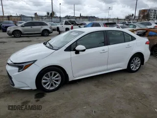 2024 Toyota Corolla LE with VIN JTDB4MEEXR3016274, listed as a Copart auction lot 51853975 with 15,953 mi miles and Salvage Title. Bid and sale history available at carsss.com. Image 1.