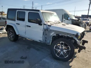 2024 Jeep Wrangler Willys с VIN 1C4RJXN64RW163562, выставлен на аукционе Copart как лот 47664115 с пробегом 10 902 миль миль и Списание • Salvage title. История ставок и продаж доступна на DreamBid. Изображение 4.