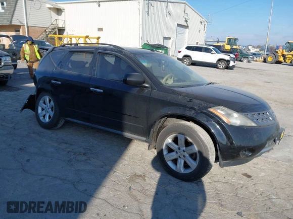 2007 Nissan Murano S with VIN JN8AZ08W07W607739, listed as a IAAI auction lot 41020643 with 216,908 mi miles and . Bid and sale history available at DreamBid. Image 1.