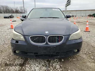 2006 BMW 5 Series 530i with VIN WBANE73586CM43086, listed as a Copart auction lot 48191405 with 201,870 mi miles and Salvage Title. Bid and sale history available at carsss.com. Image 5.