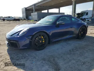 2024 Porsche 911 Carrera with VIN WP0AA2A99RS210110, listed as a Copart auction lot 68068314 with 348 mi miles and Salvage Title. Bid and sale history available at carsss.com. Image 1.