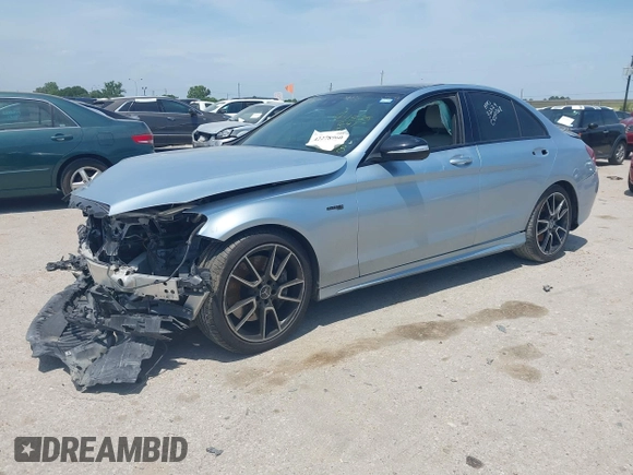 2018 Mercedes-Benz C 43 AMG with VIN 55SWF6EB9JU236198, listed as a IAAI auction lot 42278960 with 48,432 mi miles and . Bid and sale history available at DreamBid. Image 2.