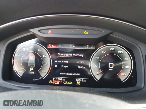 2021 Audi Q7 Premium Plus with VIN WA1LJAF73MD018781, listed as a Copart auction lot 54313365 with 113,209 mi miles and Salvage title. Bid and sale history available at DreamBid. Image 9.
