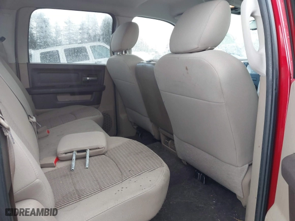 2010 Dodge Ram 1500 SLT with VIN 1D7RV1CP5AS158143, listed as a IAAI auction lot 41732620 with 169,393 mi miles. Bid and sale history available at carsss.com. Image 8.