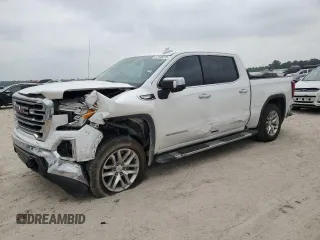 2020 GMC Sierra 1500 SLT with VIN 3GTP8DED4LG275946, listed as a Copart auction lot 51448275 with 72,588 mi miles and Salvage title. Bid and sale history available at DreamBid. Image 1.