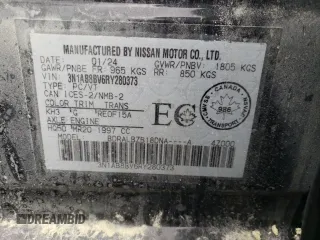 2024 Nissan Sentra S with VIN 3N1AB8BV6RY280373, listed as a Copart auction lot 64965214 with Not Provided miles and Non Repairable. Bid and sale history available at carsss.com. Image 12.