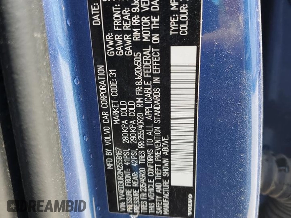2021 Volvo XC40 z VIN YV4ED3UR2M2558167, wystawiony jako Copart lot #55854265 z przebiegiem 39 601 mil mil oraz Czysty tytuł • Clean title. Historia ofert i sprzedaży dostępna na DreamBid. Obrazek 13.