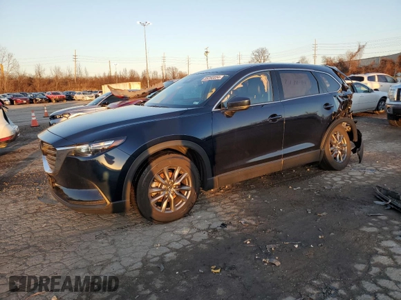 2022 Mazda CX-9 Touring with VIN JM3TCBCY4N0602027, listed as a Copart auction lot 85260034 with 27,407 mi miles and Salvage Title. Bid and sale history available at carsss.com. Image 1.