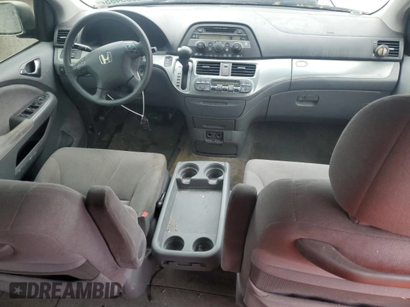 2005 Honda Odyssey EX with VIN 5FNRL38415B410659, listed as a Copart auction lot 58535455 with 198,250 mi miles and Salvage title. Bid and sale history available at DreamBid. Image 8.