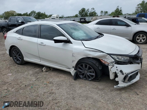 2019 Honda Civic Sedan EX with VIN JHMFC1F30KX008519, listed as a Copart auction lot 51636025 with 42,218 mi miles and Salvage Title. Bid and sale history available at carsss.com. Image 4.