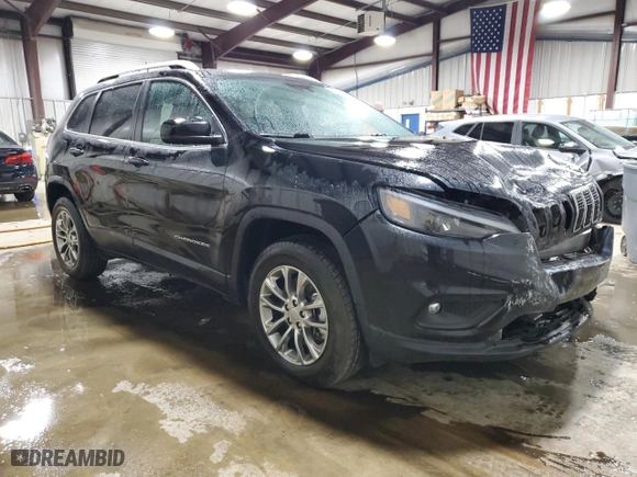 2021 Jeep Cherokee Latitude Lux with VIN 1C4PJMMX4MD228480, listed as a Copart auction lot 49342785 with 58,960 mi miles and Salvage Title. Bid and sale history available at carsss.com. Image 4.