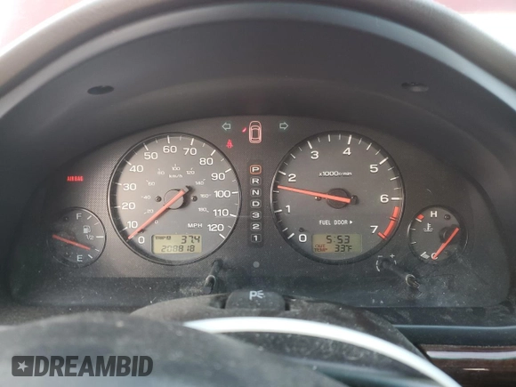 2002 Subaru Legacy Outback with VIN 4S3BH675527642035, listed as a Copart auction lot 43069325 with 208,818 mi miles and Clean title. Bid and sale history available at DreamBid. Image 9.