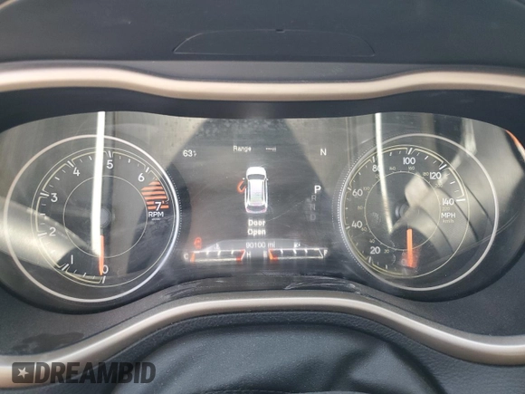 2016 Jeep Cherokee Limited with VIN 1C4PJLDBXGW281885, listed as a Copart auction lot 57126395 with 90,100 mi miles and Salvage title. Bid and sale history available at DreamBid. Image 9.