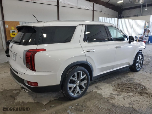 2020 Hyundai Palisade SEL with VIN KM8R4DHE3LU031285, listed as a Copart auction lot 44821085 with 93,425 mi miles and Salvage Title. Bid and sale history available at carsss.com. Image 3.