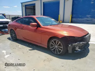 2021 BMW 4 Series 430i with VIN WBA53AP0XMCH23674, listed as a Copart auction lot 59490125 with 66,940 mi miles and Salvage title. Bid and sale history available at DreamBid. Image 4.