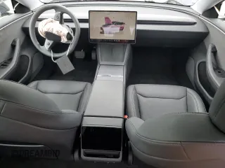 2025 Tesla Model 3 Long Range with VIN 5YJ3E1EA5SF918823, listed as a Copart auction lot 55966905 with 3,754 mi miles and Salvage title. Bid and sale history available at DreamBid. Image 8.