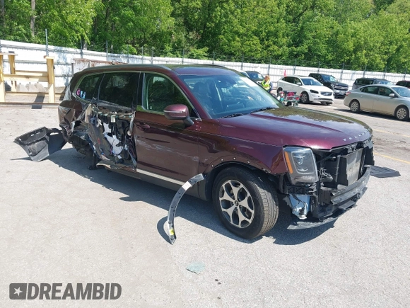2020 Kia Telluride EX with VIN 5XYP3DHC9LG003327, listed as a IAAI auction lot 42387615 with 87,858 mi miles and . Bid and sale history available at DreamBid. Image 1.