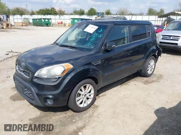 2012 Kia Soul + with VIN KNDJT2A69C7410074, listed as a IAAI auction lot 41798938 with 246,559 mi miles. Bid and sale history available at carsss.com. Image 2.