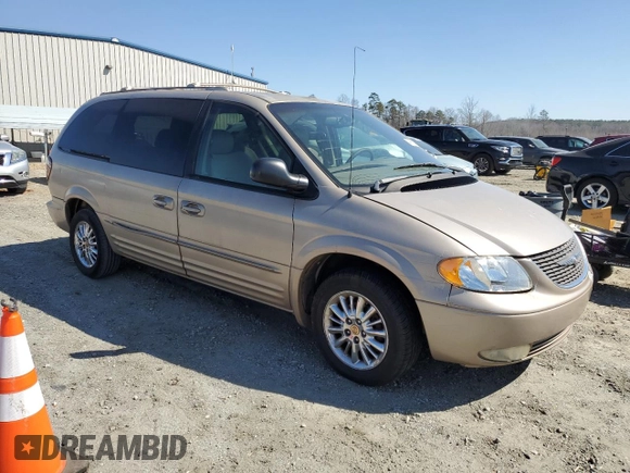 2002 Chrysler Town & Country Limited with VIN 2C8GP64L42R718160, listed as a Copart auction lot 46631075 with 231,777 mi miles and Salvage Title. Bid and sale history available at carsss.com. Image 4.