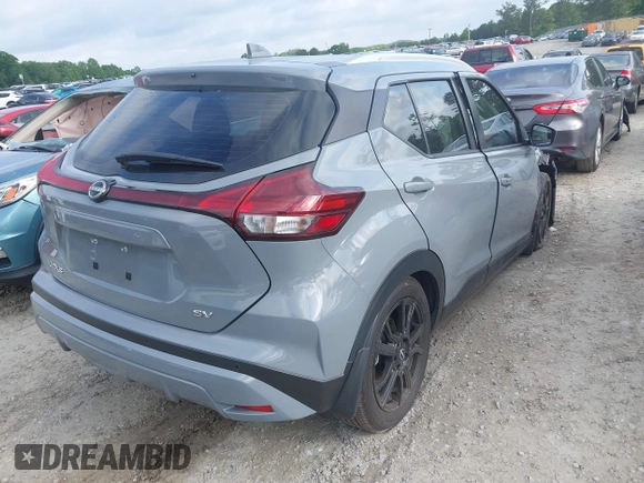 2023 Nissan Kicks SV with VIN 3N1CP5CVXPL552957, listed as a IAAI auction lot 42264347 with 29,463 mi miles and . Bid and sale history available at DreamBid. Image 4.