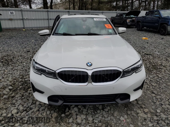 2020 BMW 3 Series 330i xDrive with VIN 3MW5R7J05L8B20595, listed as a Copart auction lot 51550985 with 0 mi miles and Salvage Title. Bid and sale history available at carsss.com. Image 5.