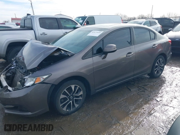2013 Honda Civic EX with VIN 19XFB2F84DE064987, listed as a IAAI auction lot 41472451 with 118,203 mi miles and . Bid and sale history available at DreamBid. Image 14.