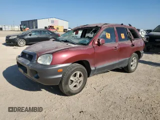 2003 Hyundai Santa Fe GLS with VIN KM8SC13D23U448494, listed as a Copart auction lot 62625224 with 7,094 mi miles and Salvage Title. Bid and sale history available at carsss.com. Image 1.